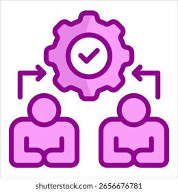 Symbolelement für Teamarbeit für Design