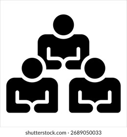 Elemento De Icono De Colaboración De Equipo Para Diseño
