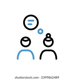 Team Collaboration icon vector stock illustration