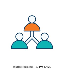 Icono de colaboración de Equipo Vector ilustración de stock