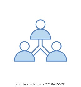 Icono de colaboración de Equipo Vector ilustración de stock