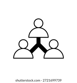 Icono de colaboración de Equipo Vector ilustración de stock