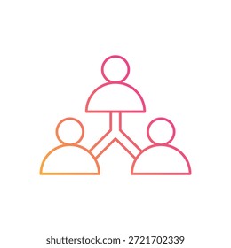 Icono de colaboración de Equipo Vector ilustración de stock