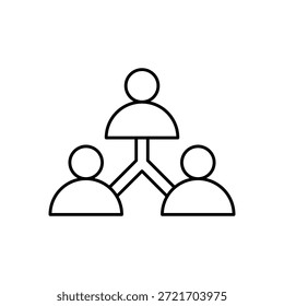 Icono de colaboración de Equipo Vector ilustración de stock