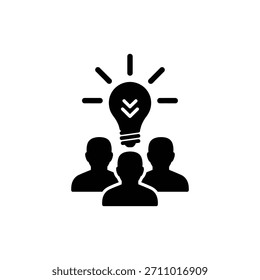 Equipo Colaboración con el Icono de Innovación Lightbulb