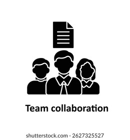 Team collaboration Vector icon which can easily modify or edit 
