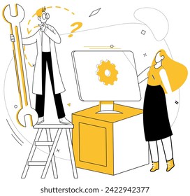 Team collaboration vector illustration. Together, success unfolds as professionals join forces in spirit team collaboration Brainstorming ignites spark creativity, turning challenges into innovative