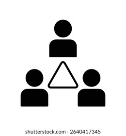 Team collaboraton icon or group interaction
