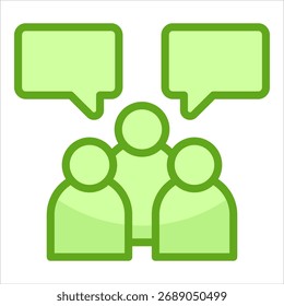 Team Communication Icon Element For Design