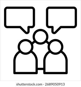 Team Communication Icon Element For Design
