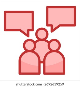 Elemento de icono de comunicación de Equipo para diseño