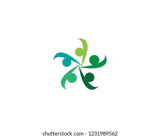 Team community unity group logo vector