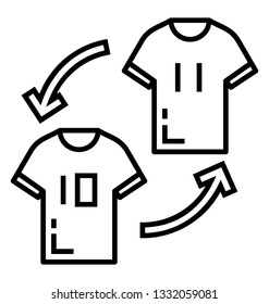 Team competition line icon design 