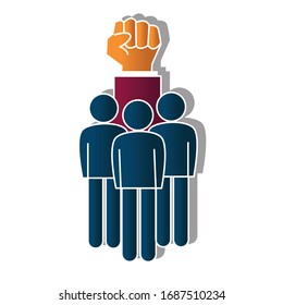 Team concept. Creative idea design. Flat vector illustration for template, brochure or presentation.