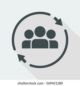 Team concept - Flat minimal icon