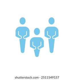 ícone da linha de conceito de equipe. Ilustração de elemento simples. design de símbolo de esboço de conceito de equipe.