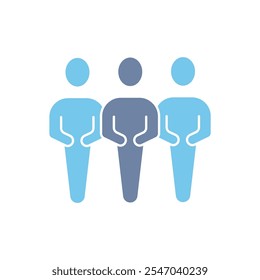 team concept line icon. Simple element illustration. team concept outline symbol design.