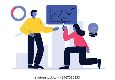 The team is conducting an analysis of the business