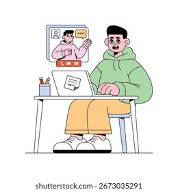 Ilustração do vetor de conexão de grupo. Arquivo EPS 10