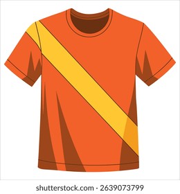 Team contestant shirt in vector format, perfect for representing groups in sports events and competitions. Great for fan merchandise and athletic branding.