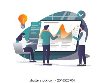 The team is designing the analyst dashboard for the app