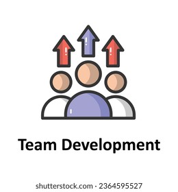 Team development vector icon which can easily modify or edit

