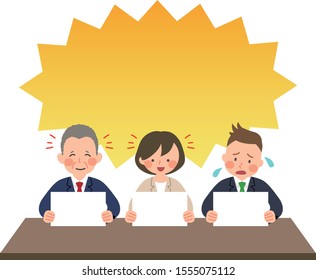 Team discussing project in office