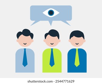 Illustration zum Thema Teamvielfalt. Teamarbeit oder Zusammenarbeit zum Erfolg. Zusammenarbeit der Mitarbeiter, Teamziel, Führung, Zusammenarbeit, Vektorgrafik.