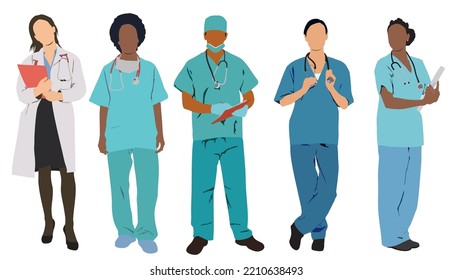 Team of doctors and nurses.	