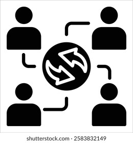 Team Dynamics Icon Element For Design