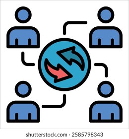 Team Dynamics Icon Element For Design