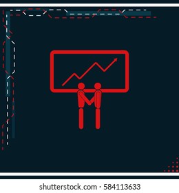 Team efficiency icon.