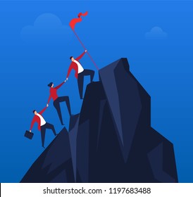 Team effort to climb to the top
