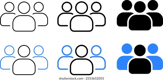 team of employees icon set. process of finding and hiring new employees. leadership diagram employee network symbol 