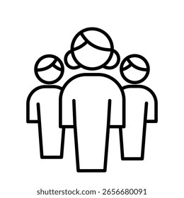 Equipe de funcionários - grupo de funcionários - ícone de vetor