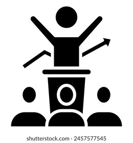 Team Encouragement icon line vector illustration