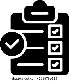 Team Evaluation Glyph Vector Icon Design