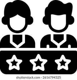 Team Excellence Glyph Vector Icon Design