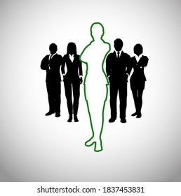 A team of executives recruiting a candidate that is talented.