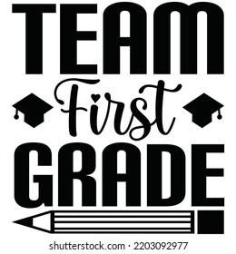 diseño de camisetas de primer grado de equipo