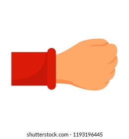 Team fist icon. Flat illustration of team fist vector icon for web design