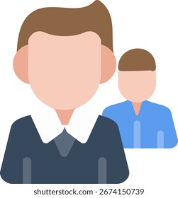 Design do vetor de ícone plano da equipe