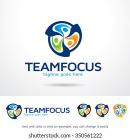 Team Focus Logo Template Design Vector 