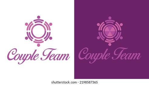 Team Foundation Logo Vector Icon Symbol Template. Team Logo Vector. Group Logo
