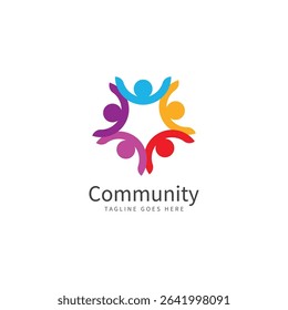 Team friend group people logo icon