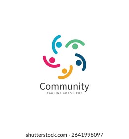 Team friend group people logo icon