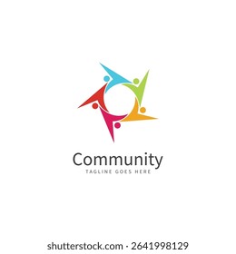 Team friend group people logo icon