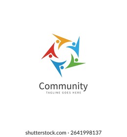 Team friend group people logo icon