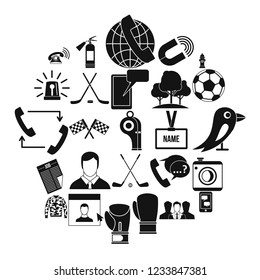 Team game icons set. Simple set of 25 team game vector icons for web isolated on white background