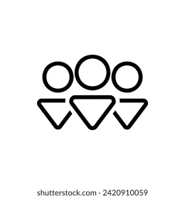 Team, Game Line Icon Logo Illustration. Game Icon-set. Suitable For Web Design, Logo, App